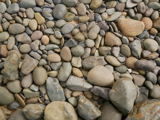 rock stone in nature,pebbles on the beach