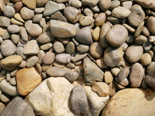 rock stone in garden,pebbles on the beach