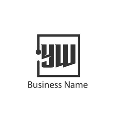 Initial Letter YW Logo Template Design