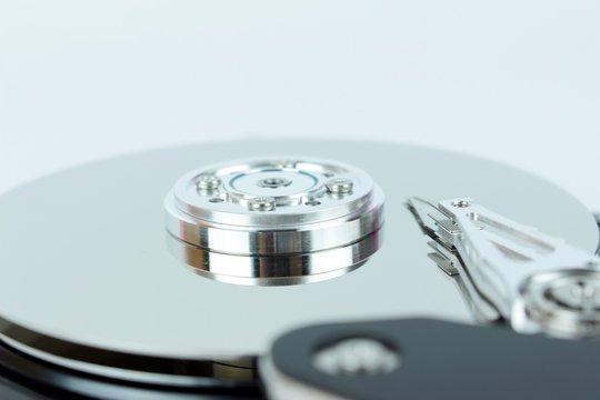 Inside of a hard disk of personal computer