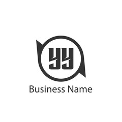 Fototapeta premium Initial Letter YY Logo Template Design