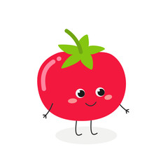 Vector illustration of cute tomato character