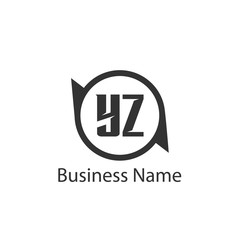 Obraz premium Initial Letter YZ Logo Template Design