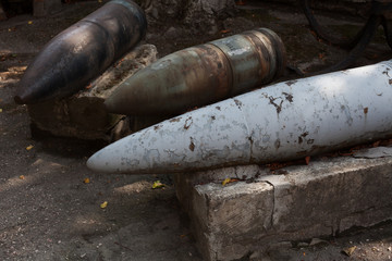 the old Soviet missiles weapons of Russia