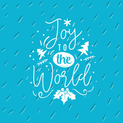 Merry Christmas typography.