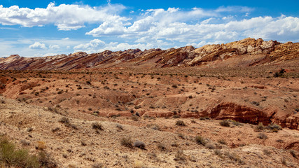 Landscape of the San Rafael Swell at the north in of Capitol Reef National Park is a fascinating desert landscape