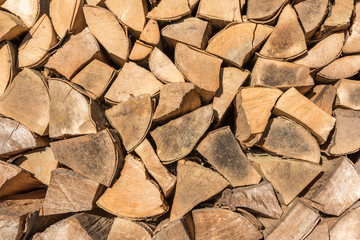 a pile of firewood