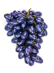 green grapes isolated on the white background