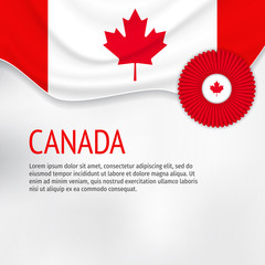 Canada flag background. Flag of Canada.