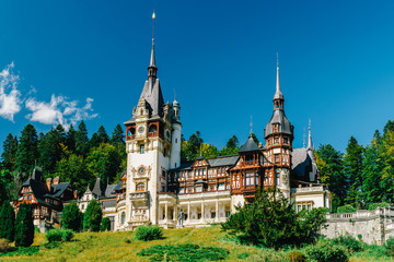 Fototapeta premium Peles Palace In Sinaia City Of Romania