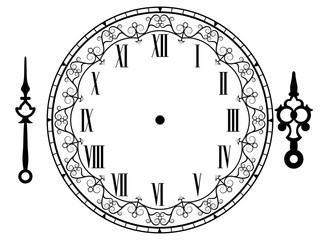 Vector vintage clock
