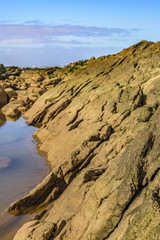 Empty Rocky Coastal Scene, Montevideo, Uruguay
