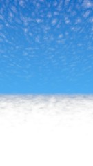 Obraz premium Blue sky background with white clouds. Cumulus white clouds in the clear blue sky in the morning. 3D illustration