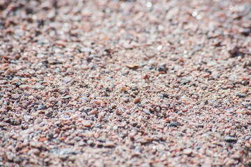 Background of small pebbles, soft focus