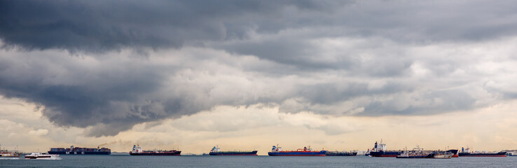 Obraz premium Singapore Harbor