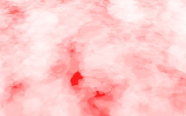 Background of abstract white color smoke isolated on red color background. The wall of white fog. 3D illustration