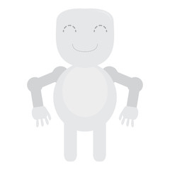 Isolated cute robot toy
