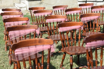 Vintage Chairs for wedding ceremony