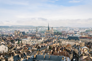 Vue sur Dijon du haut de la Tour Philippe Le Bon - obrazy, fototapety, plakaty