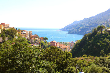 Fototapeta na wymiar Amazing view of Amalfi Coast from Vietri sul Mare village, Italy
