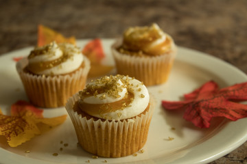 Mini Pumpkin Spice Cupcakes