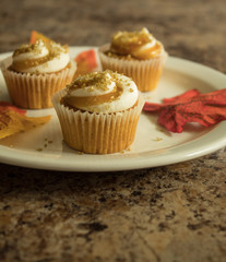 Mini Pumpkin Spice Cupcakes