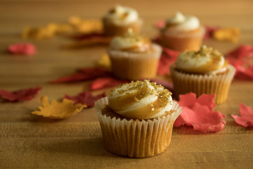 Mini Pumpkin Spice Cupcakes