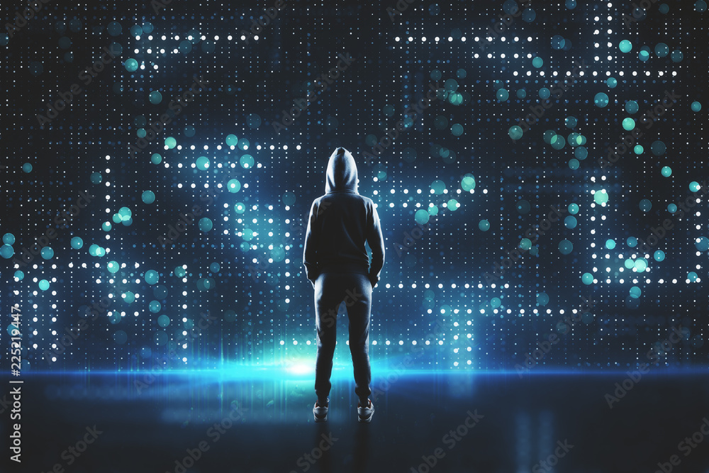 Aufkleber Malware and computing concept