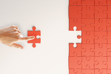 Hand fitting puzzle