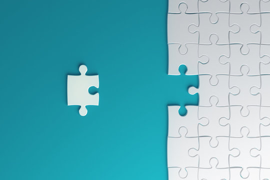 Creative Blue Puzzle Background