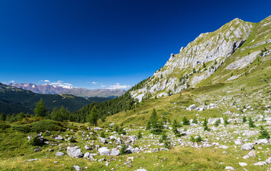 Mountains around Madonna di Campiglio, Trentino, Italy 