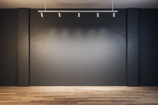 Contemporary Gallery With Blank Wall