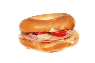 Toasted cheese bagel
