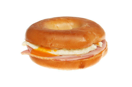 Ham And Egg Bagel