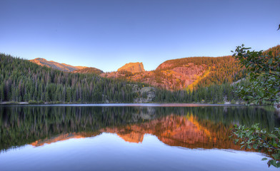 Bear Lake Reflection Rocky Mountain National Pzrk