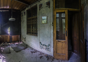 ueberdachte terrasse in villa