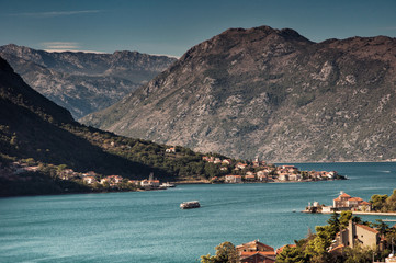 Prcanj and Dobrota from mountains (Kotor, Montenegro 2018)