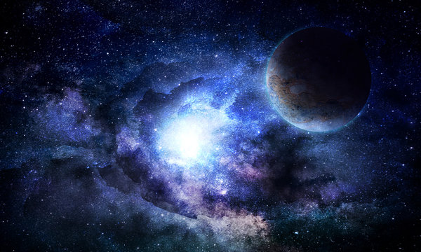 планета в космосе © pechenka_123