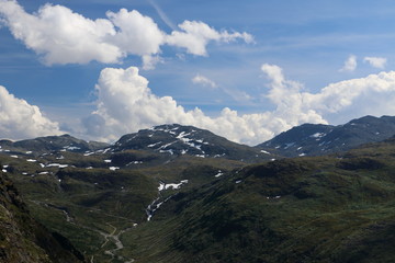 Beautiful Norway at route 55 the Sognefjellsvegen