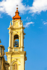 Fototapeta na wymiar View on a historic church in Torino, Italy on a sunny day.