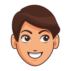 Obraz premium Man face cartoon