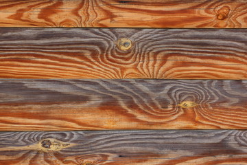 Background of wooden logs. Texture of wooden boards. Natural pattern of pine. Blank for designer in minimalism style
