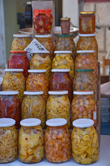 Sale of food during a patronal feast.