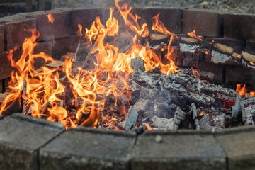 Fire in Firepit