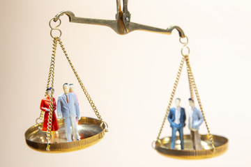 Balance traditional and non-traditional relationships on gold scales
