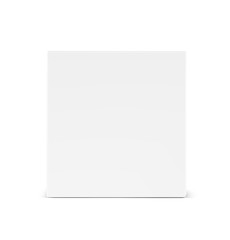 Universal mockup of blank cardboard box. Vector illustration isolated on white background, ready and simple to use for your design. EPS10. 