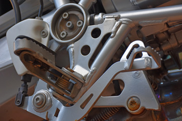 Technological details of a modern motorcycle