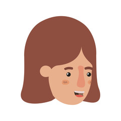 head of woman avatar character