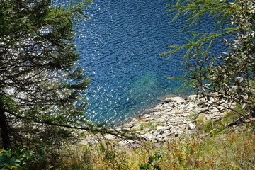 Lake Sambuco in Tessin, Switzerland