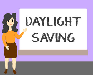 Word writing text Daylight Saving. Business concept for Storage technologies that can be used to protect data.